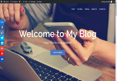 Create Your Wordpress Website Using Wp Premium Or Free Theme