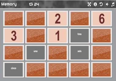 Memory Card Education Game with Admin