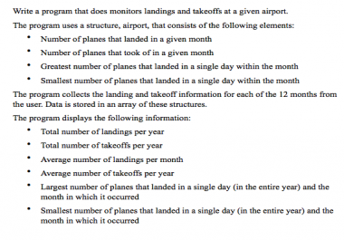 C + Project 11 Airport Itinerary