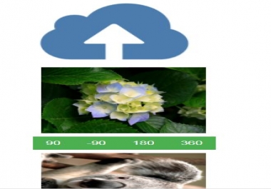 Javascript multi file uploader with rotate images
