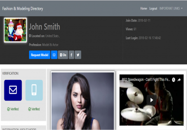 Fashion and Modeling Agency Website