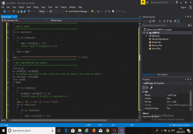 Linear programming using SIMPLEX ALGORITHM