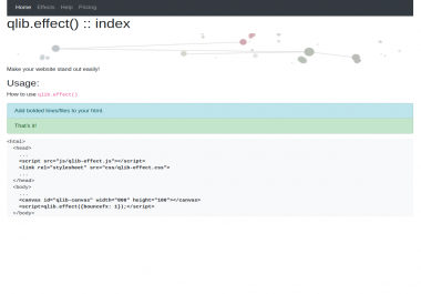 qlib-effect 1.0 - Add html5 effects to your website very easily. Highly customizable.