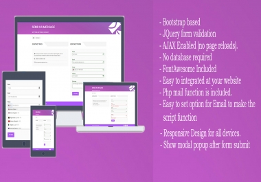 Beautiful Contact Form using AJAX And jQuery with the validation text field