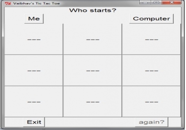 TIC TAC TOE GAME GUI USING PYTHON PROGRAMMING LANGIAGE