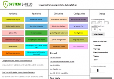 System Shield Computer Recording Software For Life Time