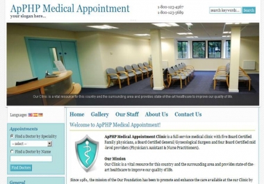 PHP Medical Appointment Script