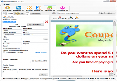 Gumtree submission software