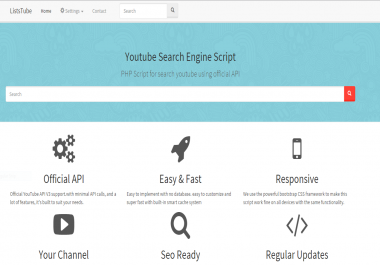 Youtube search script