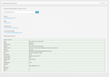 Web Service MetaData Informer