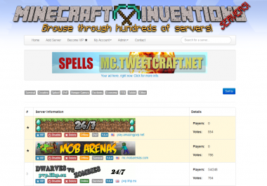 Minecraft Servers' Status List