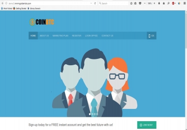 MMM WEBSITE CLONED SCRIPT FEBRUARY 2017 UPDATE COINBTC