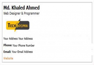 Give You Awesome Email Signature With Responsive
