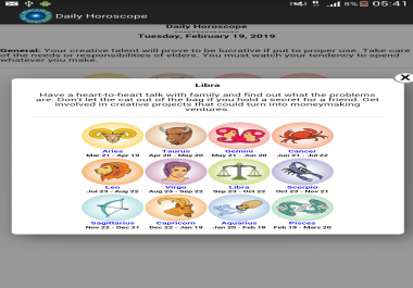 Daily Horoscope on Your Website