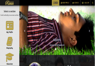 Full personal web site