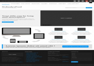 create a landing page design