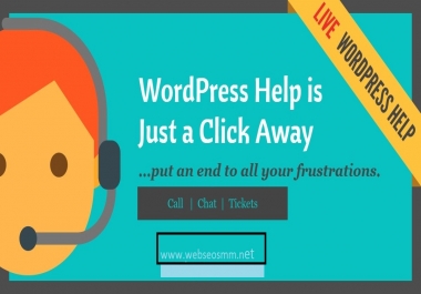 help with any 4 tasks related to WordPress