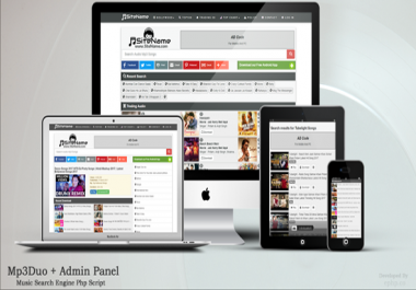 Mp3Duo - Music Search Engine Php Script